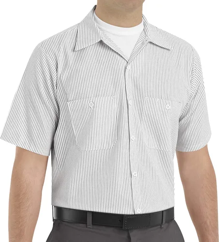 Vista 22 de Red Kap Camisa de uniforme de manga larga para hombre Negro