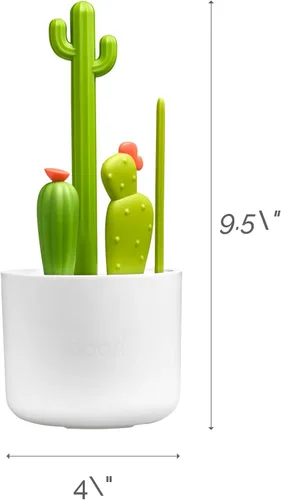 Vista 7 de Boon Juego de Cepillos de Limpieza de Botellas Cacti - Incluye Cepillo para Biberones, Cepillo para Tetinas, Cepillo de Detalle y Cepillo