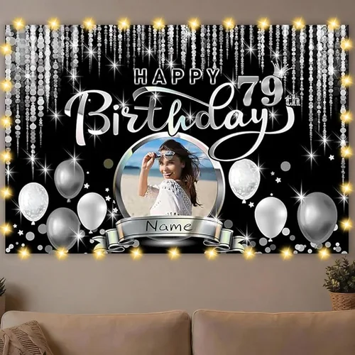 Vista 28 de Dicodes Decoraciones de cumpleaños de unicornio personalizadas para niñas, pancarta de cumpleaños de unicornio, decoración de cumpleaños de princesa
