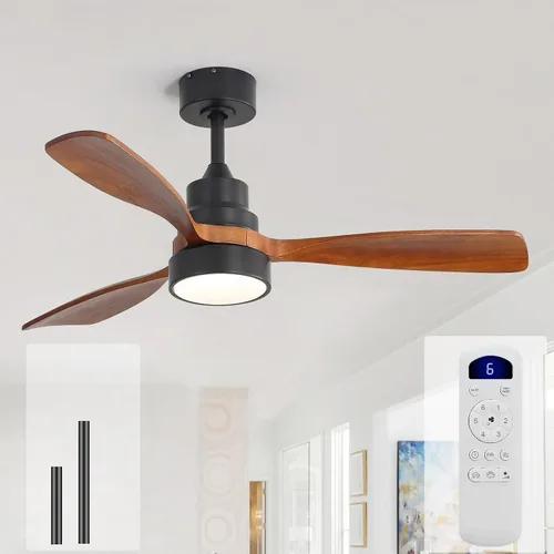 Vista 38 de Sofucor Ventiladores de techo inteligentes de 60 pulgadas con luces, ventilador de techo inteligente moderno para exteriores