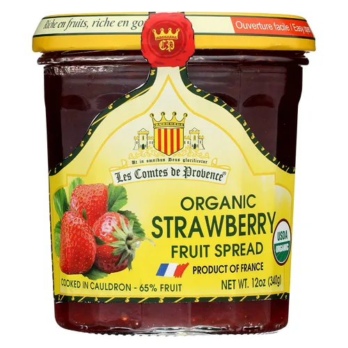 Vista 5 de Mermelada de albaricoque USDA Organic Preserve – 12 oz / 340 g – Hecho en Francia Mermelada tradicional sin OMG Sin gluten