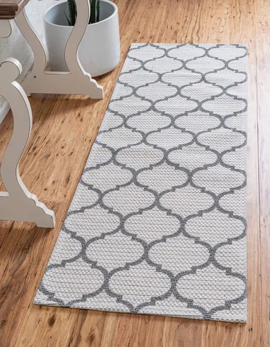 Vista 8 de Unique Loom Decatur Collection Trellis - Alfombra geométrica y moderna (2 pies 2 pulgadas x 3 pies 0 pulgadas, rectangular, gris oscuro/marfil)