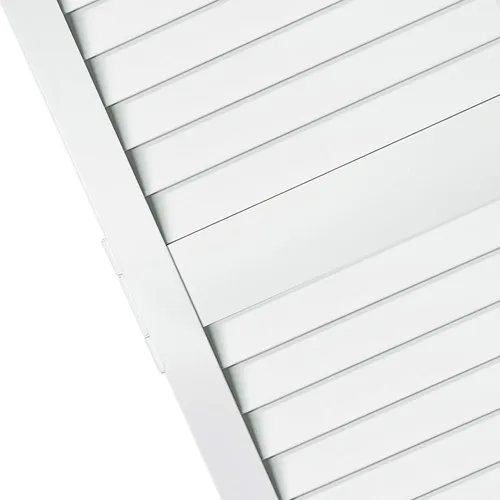 Vista 6 de Kimberly Bay Puerta de armario, bi-plegable, rejilla tradicional-rejilla blanca (80x24)