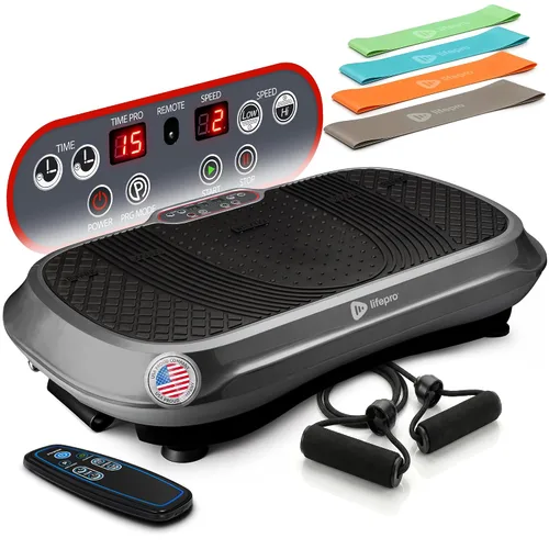 Vista 12 de Lifepro Máquina de ejercicios con placa de vibración Waver con 99 Negro