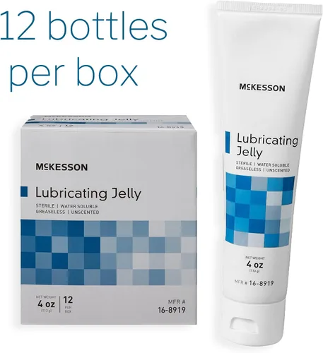 Vista 6 de McKesson Jalea Lubricante, 4 oz [12 Unidades] Lubricante a Base de Agua No Pegajoso, Gel Lubricante Soluble en Agua - para Uso Quirúrgico, Médico