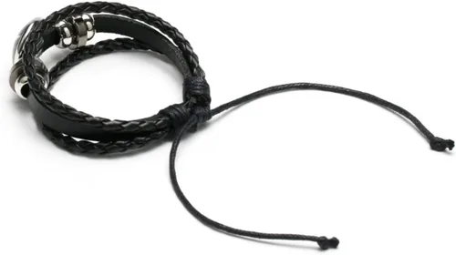 Vista 4 de Sittch - Pulsera de graduación ajustable de cuero tejida a mano, pulsera de regalo de Navidad y cumpleaños