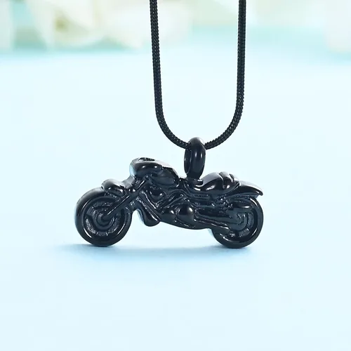 Vista 22 de Imrsanl Joyería de cremación para cenizas, motocicleta, automóvil pequeño, collar de urna de tractor para cenizas para hombres, recuerdo