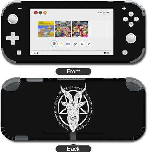 Vista 3 de Baphomet Demon Goat Head Sticker Skin for SwitchSwitch Lite, Full Set Cute Stickers Protector Cover for Switch Console Joy-Con Dock