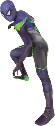 Vista 6 de yrkasvr Disfraz de superhéroe de elastano para cosplay, traje 3D, para Halloween, para adultos y niños, estilo 3D
