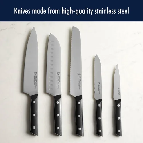 Vista 5 de HENCKELS Cuchillo de pan dinámico afilado de 8 pulgadas, cuchillo para pastel, diseño alemán informado por más de 100 años de maestría, acero