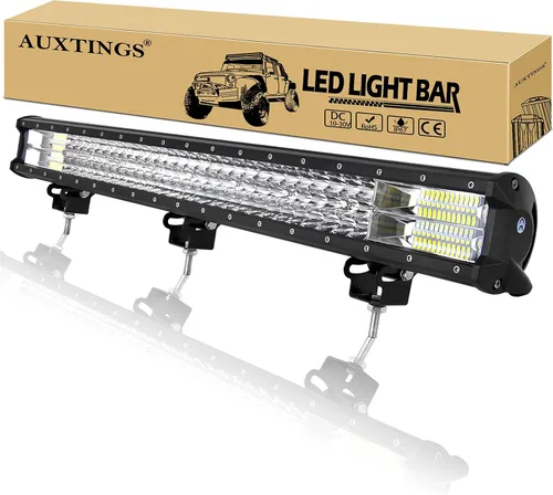 Vista 12 de AUXTINGS 2 unids 4 pulgadas 36 W triple fila 7D lente Spot LED barra de luz LED impermeable trabajo buceo luces para todoterreno Jeep ATV AWD SUV
