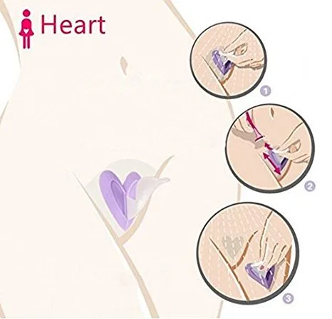 Vista 4 de Bikini Privados Afeitar Plantilla Sexy Mujer Pubic Pelo Razor (Heart)