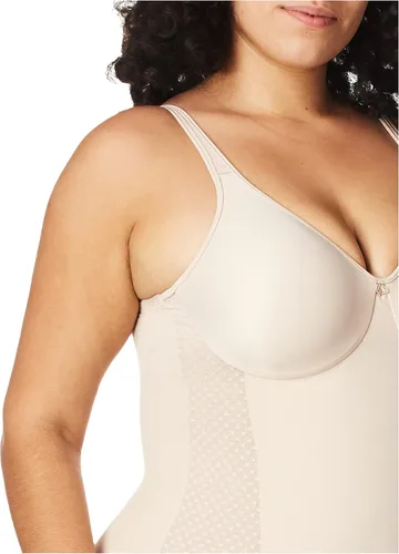Vista 3 de Bali Fajas moldeadoras de cuerpo de control firme para mujer con sujetador reductor incorporado Fajas DF1009, Negro, gris pardo suave