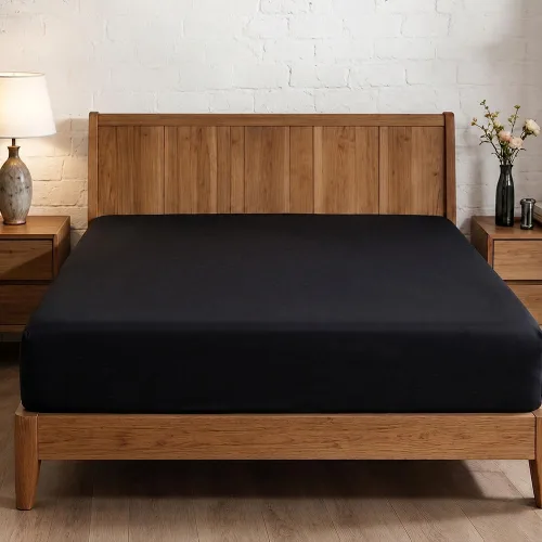 Vista 39 de Sábana bajera ajustable de lujo suave de 600 hilos, 100% algodón egipcio, sábana bajera ajustable individual con elástico alrededor, se adapta a