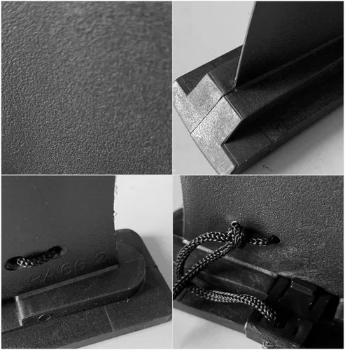 Vista 6 de BESPORTBLE 1 unid aleta inflable desmontable para tabla de surf ligero negro Sup Slide grande pescado aleta agua para paddleboarding