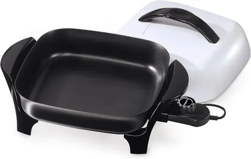 Vista 6 de Presto 06620 - Sartén eléctrica de 11 pulgadas, negro/blanco