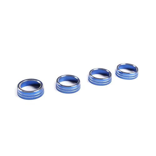 Vista 19 de Cubierta de anillo de botón de aleación de aluminio para automóvil y perilla de salida de volumen, 4 piezas, compatible con Toyota Tacoma 2016 2017