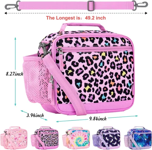 Vista 3 de Choco Mocha Mochila de guepardo de 15 pulgadas + bolsa de almuerzo, Choco Mocha Juego de 2 mochilas de guepardo de 15 pulgadas
