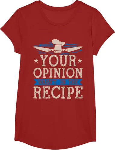 Vista 40 de Cooking Your Opinion Wasnot In The Recipe Chef Cook Baker - Camiseta, Negro, S