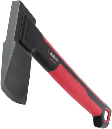 Vista 4 de INTERTOOL Hacha larga para acampar con hacha para cortar madera y leñar, herramienta de hacha de 18 pulgadas para dividir leña y supervivencia al