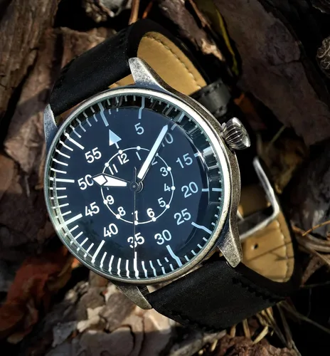 Vista 4 de Mil-Tec Retro Mechanical Dial Aviator Watch