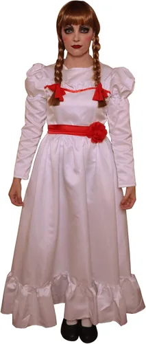 Vista 8 de Nuoqi Disfraz de película de terror de lujo para mujer, disfraz de Halloween y terror