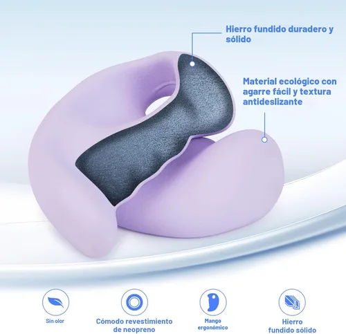 Vista 3 de HXD-ERGO Juego de mancuernas ergonómicas para mujeres, pesas de mano para mujeres, para pilates, yoga, correr, entrenamiento de fuerza