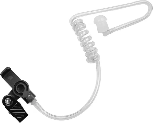 Vista 6 de HWAYO 0.138 in 1 pin escucha solo vigilancia acústico encubierto tubo de aire auricular de radio policía auriculares + auriculares de repuesto