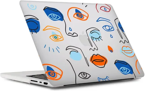 Vista 4 de Funda compatible con MacBook Pro de 13 pulgadas con CD-ROM (Modelo: A1278, versión antigua 2012 2011 2010 2009 2008), carcasa rígida de plástico Cara