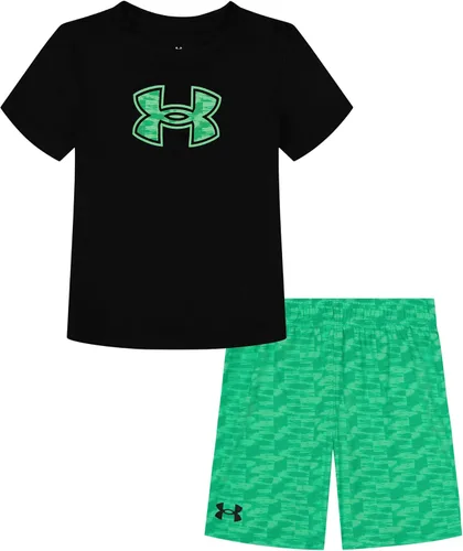 Vista 104 de Under Armour baby-girls Ua Terrazzo Leopard Heart SetShort Set