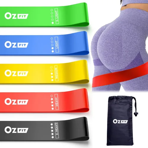 Vista 9 de Resistance Bands Set for Men and Women, Pack of 5 Different Levels Elastic Band for Home Gym Long Exercise Workout – Great Fitness Equipment for