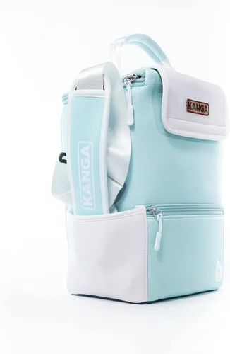 Vista 8 de Bolsa enfriadora aislada Kanga - Bolsa enfriadora suave - Enfriador de bebidas para 6 o 12 latas de cerveza y seltzer - Enfriador aislado a prueba