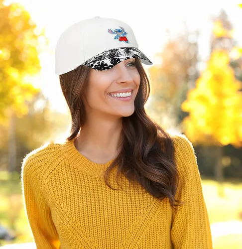 Vista 4 de Disney Gorra de béisbol de Minnie Mouse, Lilo & Stitch para mujer