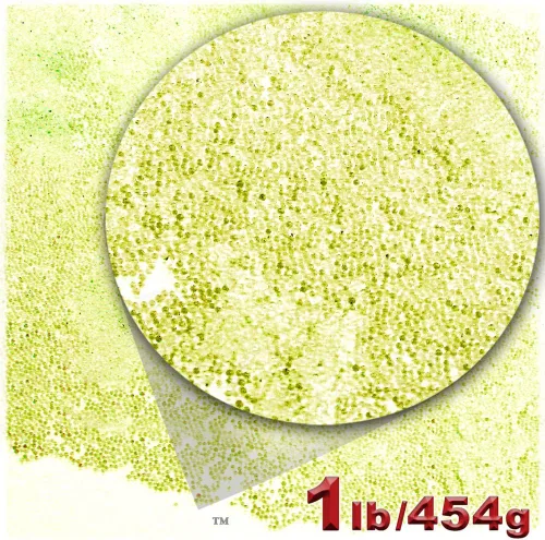 Vista 7 de The Crafts Outlet 1-LB/16.01 oz Acabado Transparente, Vidrio, Microperlas 0.024 in, Ideal para Caviar, Negro Transparente