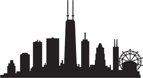 Vista 18 de Black City Skyline Lifesize - Soporte de cartón