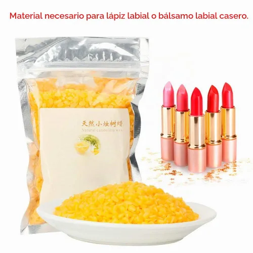 Vista 4 de Voluxe Cera de plantas, Cera Bellina Candelila Wax Cosmetics Material para el hogar (bolsa de 3.53 onzas), 3.5 onzas