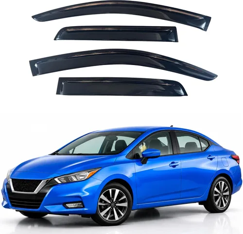 Vista 43 de Visera de ventana IG para Ford Focus Sedán y Hatchback 2012-2018, Protector de ventana lateral para lluvia y viento estilo Mugen, extra duradero