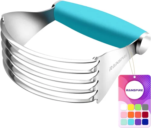 Vista 18 de Rainspire XL - Cortador de repostería para hornear, licuadora de repostería resistente, de acero inoxidable, cuchillas gruesas y afiladas, cortador