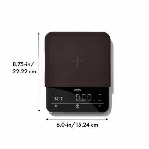 Vista 6 de OXO Brew - Báscula de café de precisión de 6 libras con temporizador, color negro