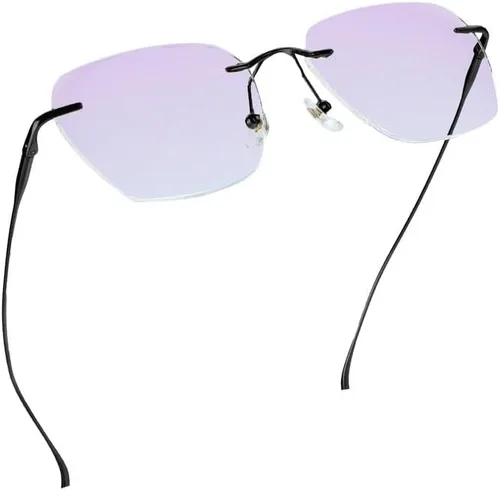 Vista 15 de LifeArt Pure Titanium Frame Glasses/Blue Light Blocking Reading Glasses, Reduce Eyestrain, Stylish for Men and Women