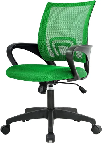 Vista 15 de Silla de oficina ergonómica con soporte lumbar, silla de escritorio de malla ajustable para dolor de espalda, taburete giratorio ejecutivo moderno