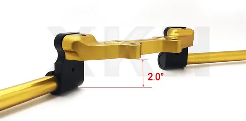 Vista 6 de XKH - Juego de placa adaptador y manillar para Yamaha MT-07 FZ-07 2014-2017, color dorado