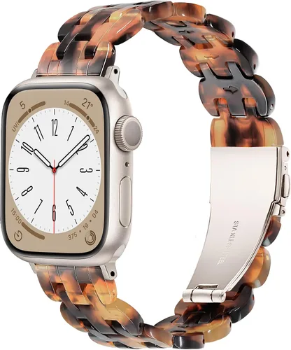 Vista 11 de Compatible con Apple Watch Band de 1.614 in, 1.575 in, 1.496 in o 1.929 in, 1.772 in, 1.732 in, 1.654 in, correa de repuesto de resina ligera