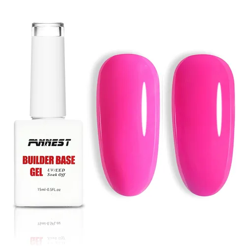Vista 13 de Kit de Gel Constructor Gel Base de Goma Esmalte de Uñas, 15ml*2pcs (0.51 fl oz x 2 piezas) Para Engrosamiento de Uñas, Extensión de Fortalecimiento