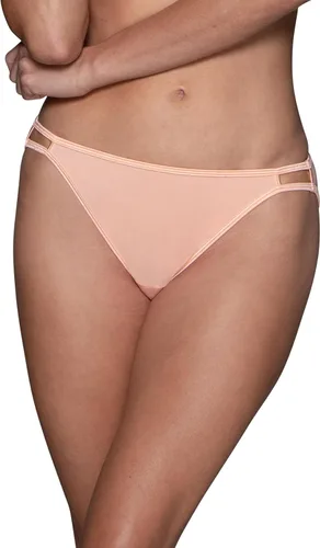 Vista 61 de Vanity Fair Bragas de bikini con tira para mujer, Illumination, con elástico sedoso y ribete de satén Paquete de 3 Negro (Midnight Black)