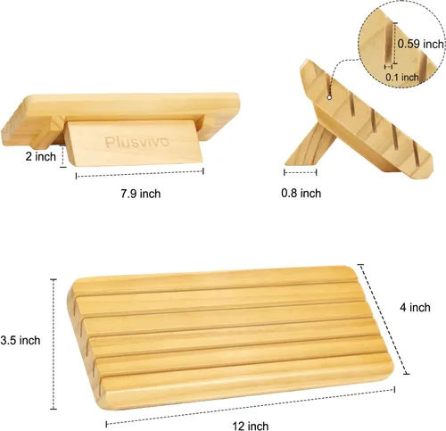 Vista 7 de plusvivo Juego de 4 tarjeteros para cartas con soporte ajustable, para personas mayores, adultos y niños, 5 ranuras de hasta 110 tarjetas, soporte