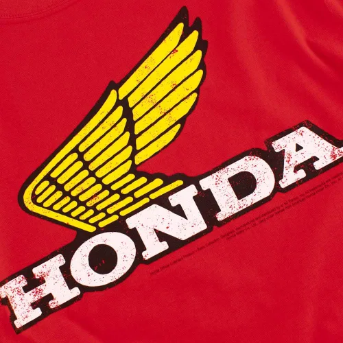 Vista 5 de Camiseta y calcomanías con logotipo de ala amarilla de Honda