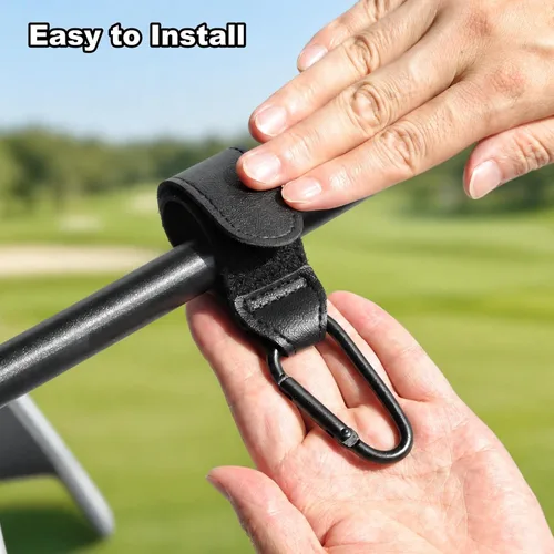 Vista 4 de Woho Paquete de 2 accesorios para carrito de golf, ganchos de mosquetón