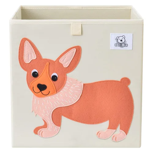 Vista 17 de Contenedores plegables de almacenamiento de animales de tela, caja/cofre/organizador para niños pequeños/niños, guardería, sala de juegos, 13 Alpaca