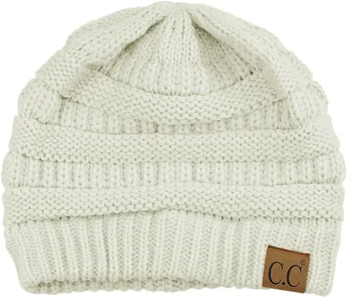 Vista 316 de C.C Trendy Warm Chunky Soft Stretch Cable Knit Beanie